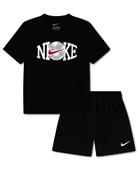Nike Toddler Boys' 2T-4T Soccer Graphic T-Shirt and Mesh Shorts, 2-Piece Set
