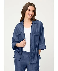 Olsen Women's Soft Denim-Look Jacket