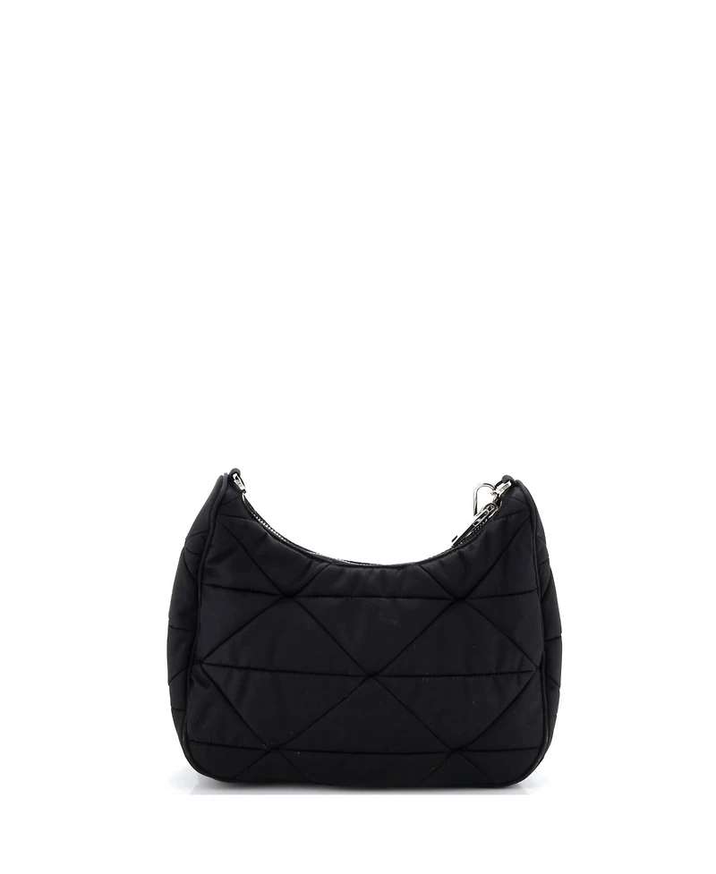 Pre-Owned Prada Small Re-Edition Shoulder Bag Quilted Tessuto