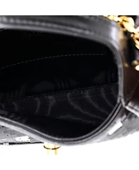 Pre-Owned Gucci Mini Jackie 1961 Chain Hobo Sequin Embellished Satin with Leather