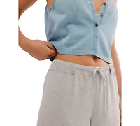 Free People Women's Micro-Striped Ribbed Waistband Lounge Pants