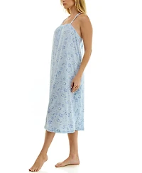 Roudelain Women's Sleeveless Square Neck Midi Sleep Chemise