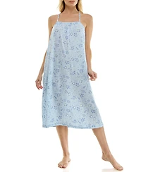 Roudelain Women's Sleeveless Square Neck Midi Sleep Chemise