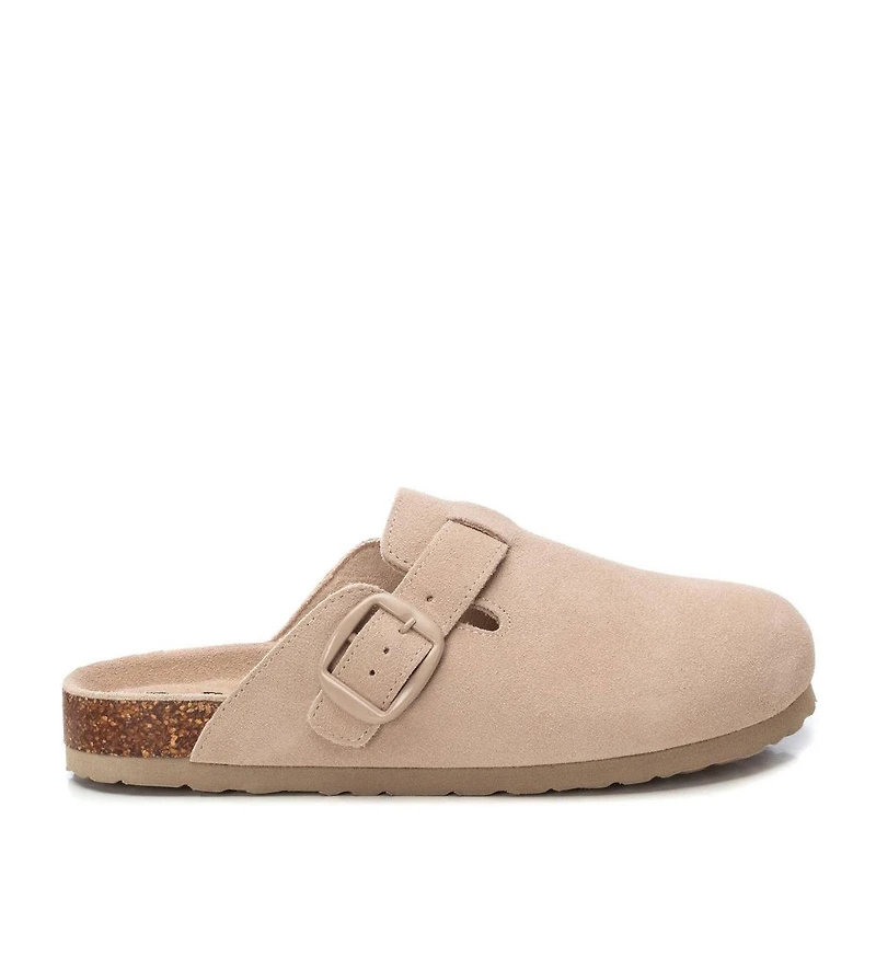 Xti Women's Refresh Collection Suede Clog Mule Flats