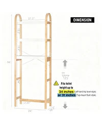 Yigii Over The Toilet Storage Shelf 3-Tier Bathroom Organizer