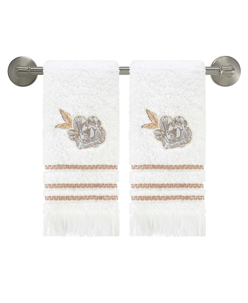 Nicole Miller Camille 2-Pack Cotton Fingertip Towel Set