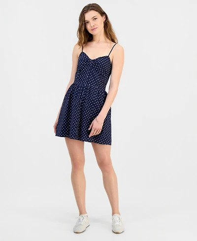 Sincerely Jules Juniors' Button-Front Mini Dress