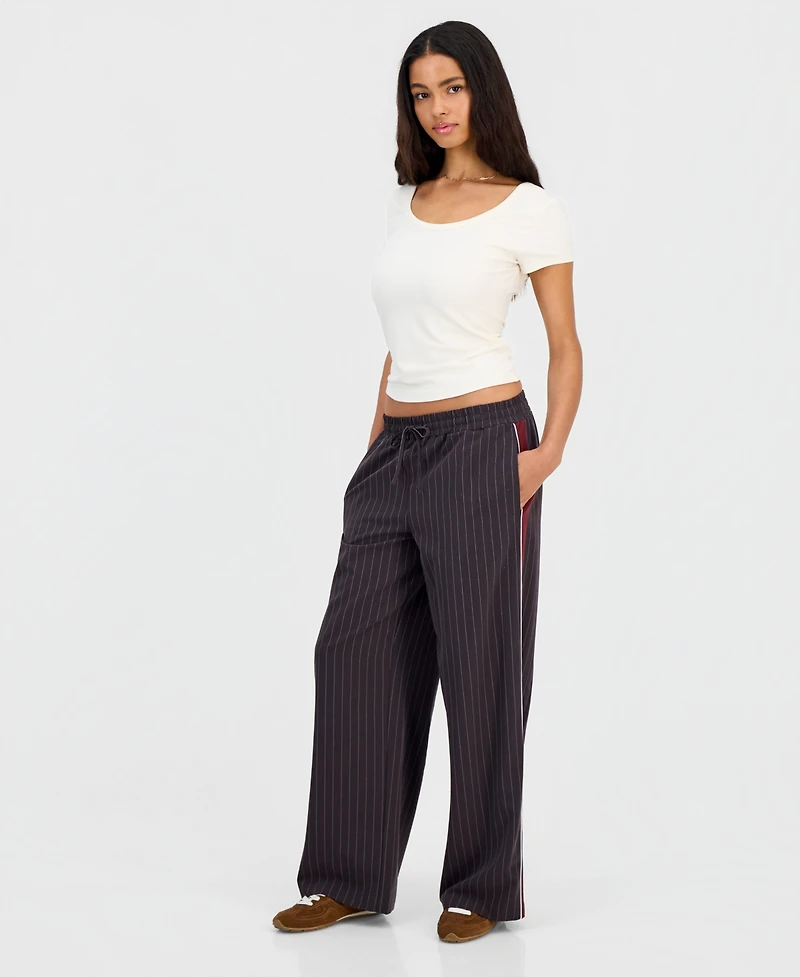 Sincerely Jules Juniors' Striped Drawstring Pants