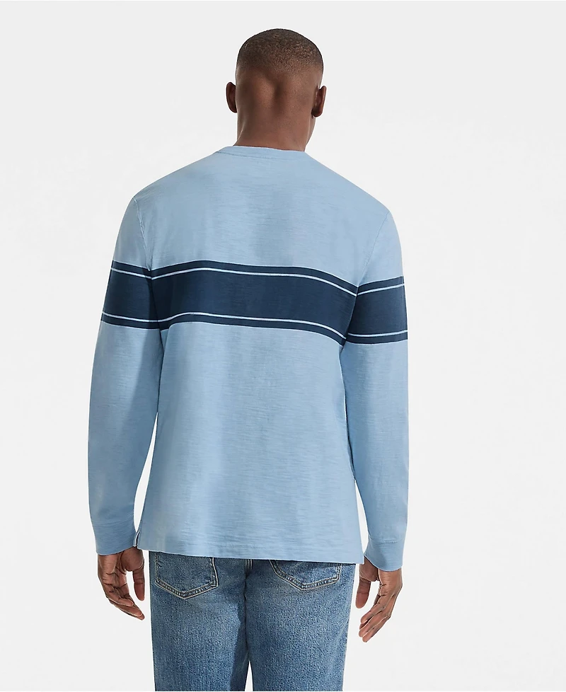 Lands' End Men's Long Sleeve Slub Crew