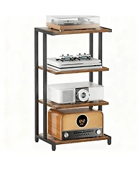 Yigii Media Stand Audio Rack Gaming Console Shelf Tv Equipment Storage
