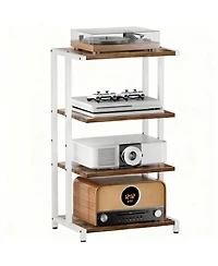 Yigii Media Stand Audio Rack Gaming Console Shelf Tv Equipment Storage