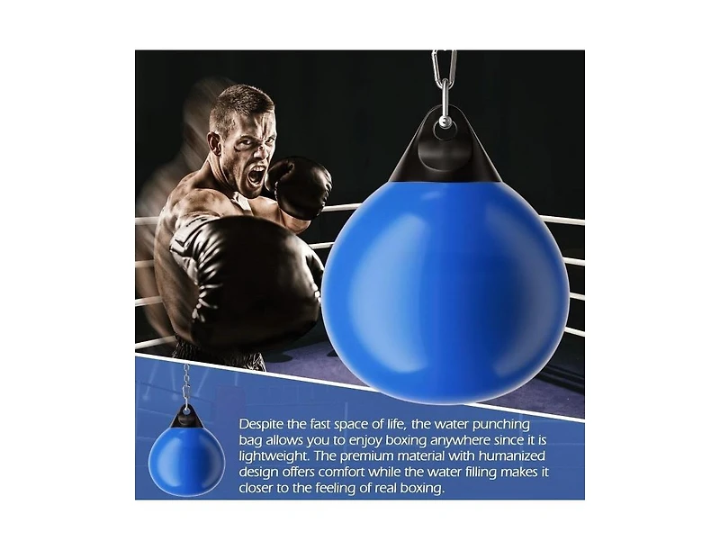Hongge 18 Inch 110 Pound Heavy Punching Water Aqua Bag with Adjustable Metal Chain