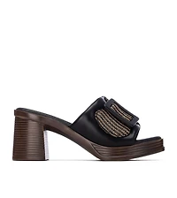 Xti Women's Refresh Collection Block Heel Slip On Sandals