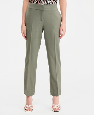 Kasper Women's Fly-Front Slim Pants