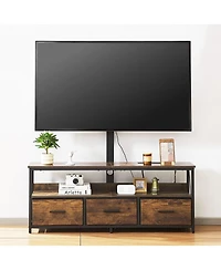 Gouun Tv Stand with Mount and Led Lights for TVs