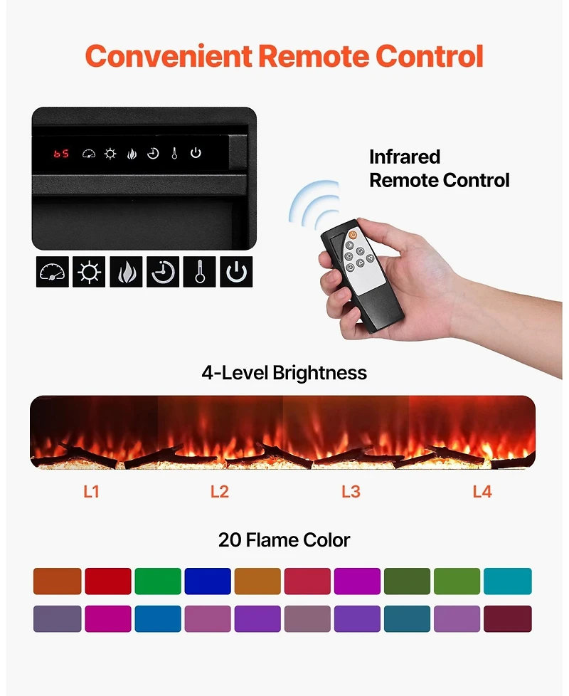 Gouun Fireplace Tv Stand for TVs
