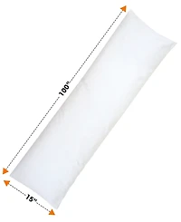 Cheer Collection Hypoallergenic Down Alternative Total Body Pillow with Zippered Cover