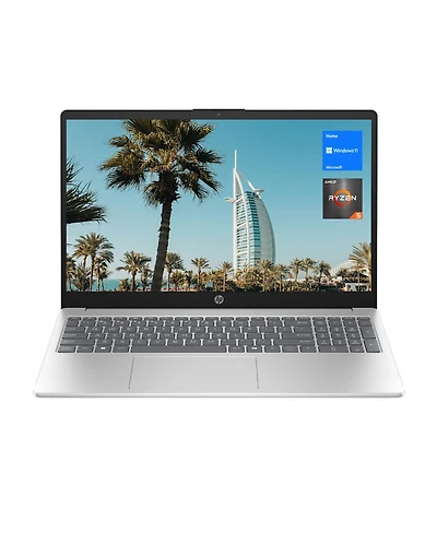 Hp Essential X 15.6" Traditional Laptop Amd Ryzen 5 8GB Ram Amd Radeon Graphics 128GB Ssd Storage Windows 11 Home 60Hz - Silver