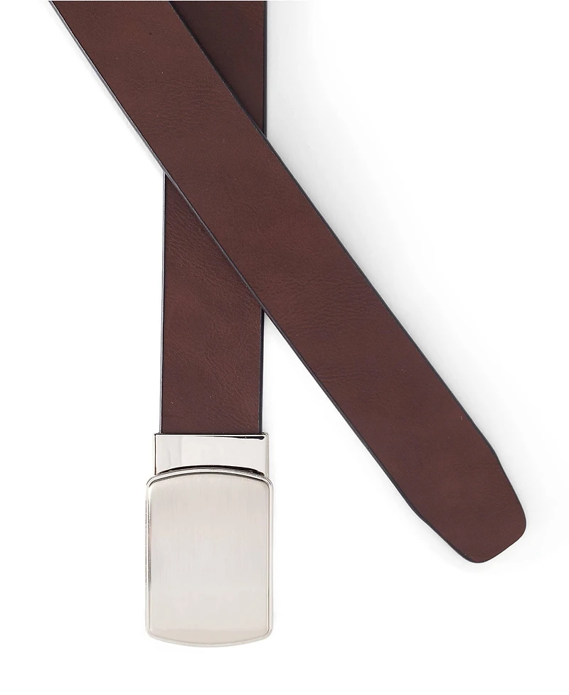 Lands' End Men's Leather Adjustable Slide Belt