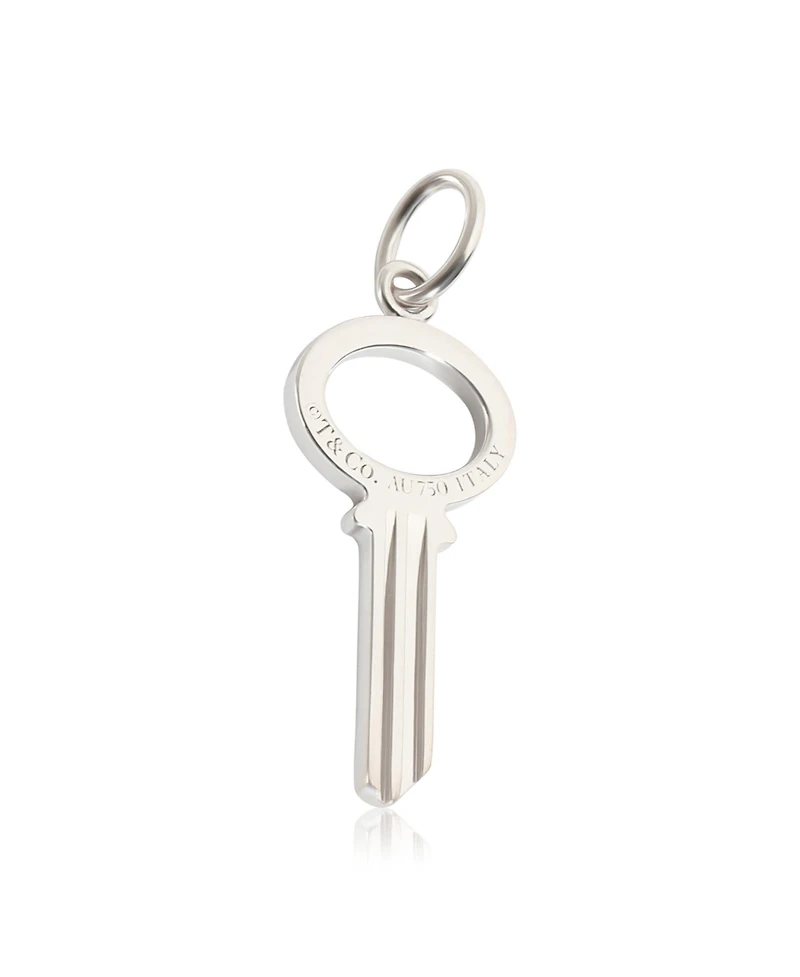 Pre-Owned Tiffany & Co Tiffany & Co. Modern Mini Key Pendant in 18k Gold 0.05 Ctw