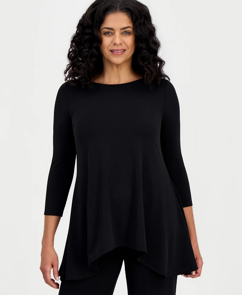 Jm Collection Women's 3/4-Sleeve Knit Top, Regular & Petites, Exclusively at Macy's