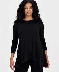 Jm Collection Women's 3/4-Sleeve Knit Top, Regular & Petites, Exclusively at Macy's