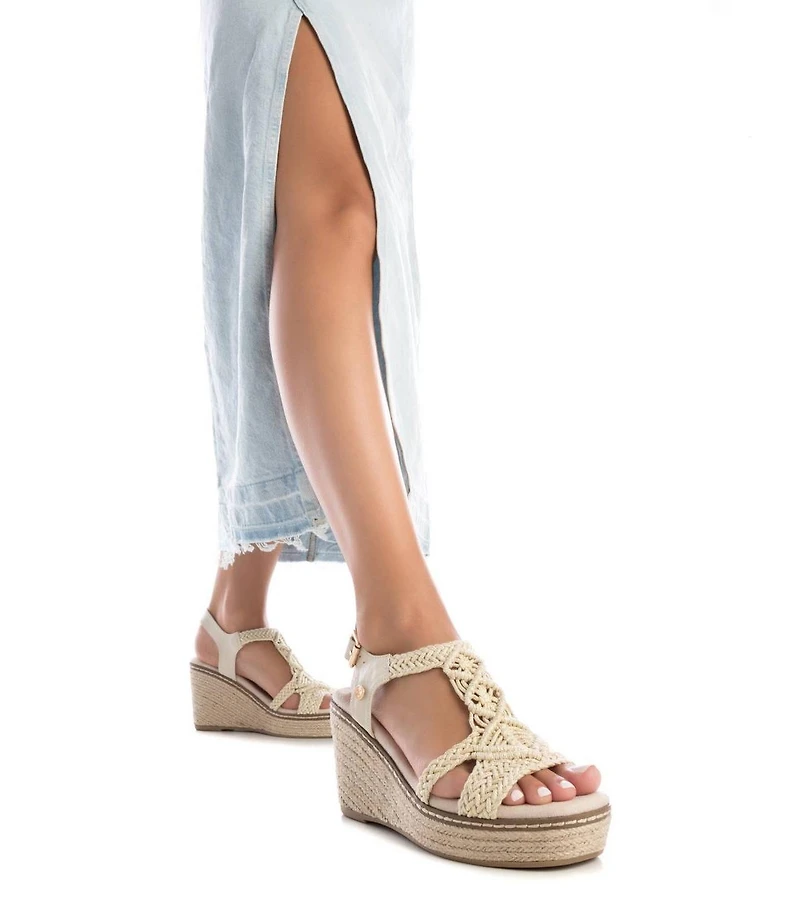 Xti Women's Braided Wedge Sandals