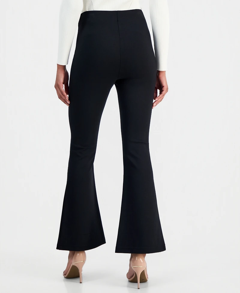 I.n.c. International Concepts Women's High-Rise Ponte Flare-Hem Pants, Created for Macy's
