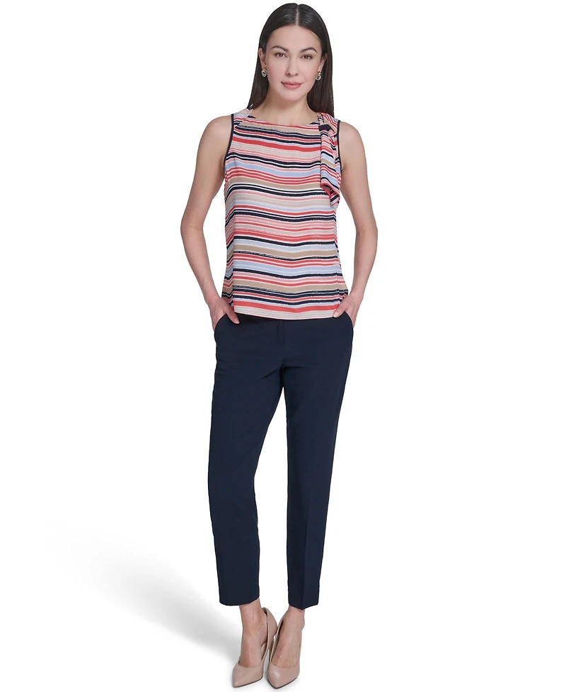 Tommy Hilfiger Women's Boat Neck Side-Tie Top