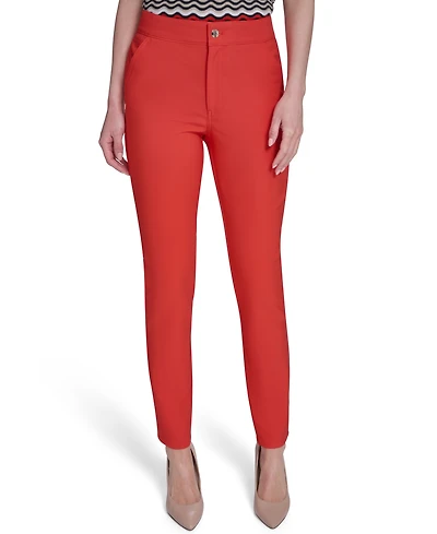 Tommy Hilfiger Women's Mid-Rise Fit Solution Skinny Pants