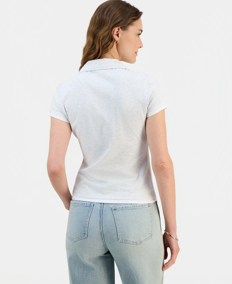 Ultra Flirt Juniors' Layered-Look Polo Shirt