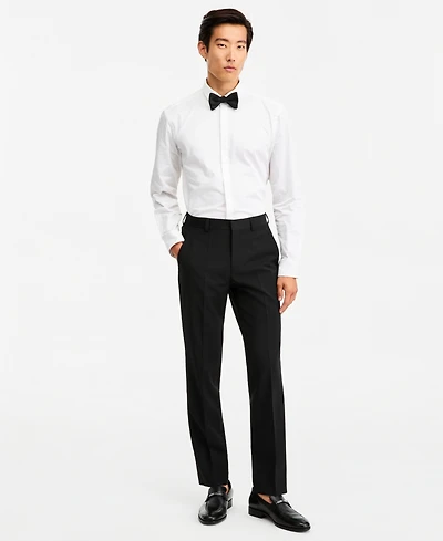 Hugo by Boss Men's Modern-Fit Wool Blend Super Flex Stretch Tuxedo Pants