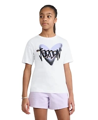 Jordan Girls' 7-16 Heart Sketch T-Shirt