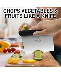 Multi-purpose Bench Scraper and Chopper