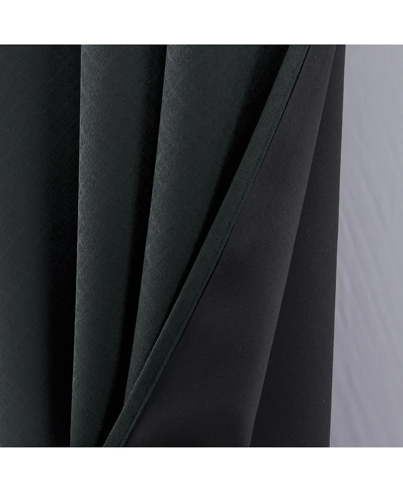 Rt Designers Collection Oakley Embossed Blackout Polyester Window Curtain Grommet Panel