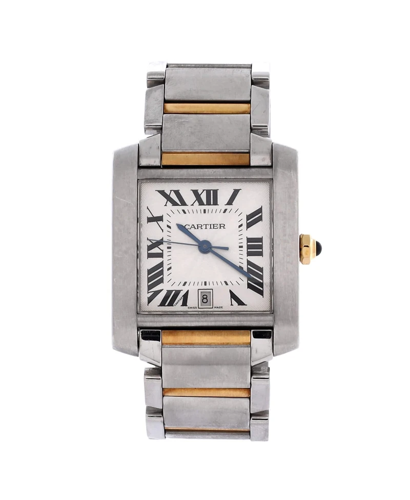 Pre-Owned Cartier Tank Francaise Automatic Watch in Stainless Steel and Gold 28mm
