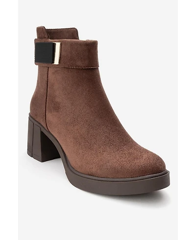 Prologue Shoes Rashe Block Heel Zip Boot (Women)