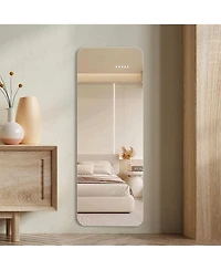 Busdays 56X15inch Wall-mounted round-angle dressing mirror high-quality 5mm silver mirror explosion-proof glass