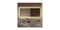 Busdays 28" x 60" Led Bathroom Vanity Mirror, Anti-Fog Dimmable Wall Mirror, Shatter-Proof Tempered Glass, Ideal for Makeup and Shaving