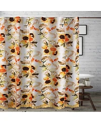 Greenland Home Fashions Somerset Ruffle-Trimmed Shower Curtain