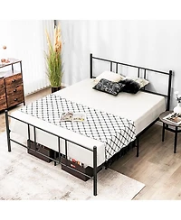 Gouun Platform Bed Frame with High Headboard