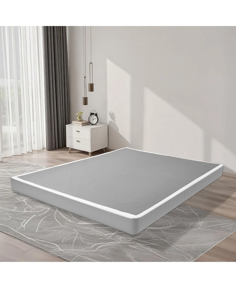 Gouun Low Profile Box Spring Foundation with Steel Frame and Cover