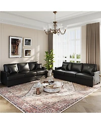 gaomon 86" Faux Leather Sofa