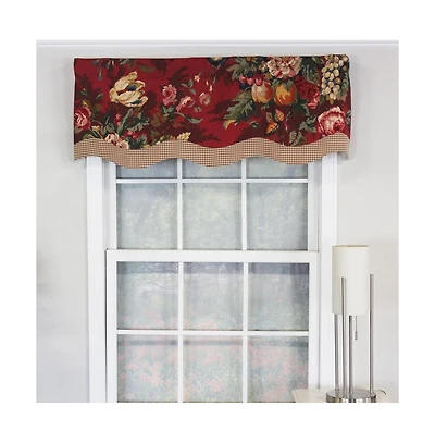 Rlf Home Queensland Style Gloriette 3" Rod Pocket Valance 50" x 16"
