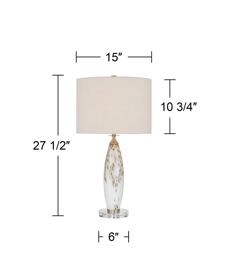 360 Lighting Melina 27 1/2" High Glass Table Lamp