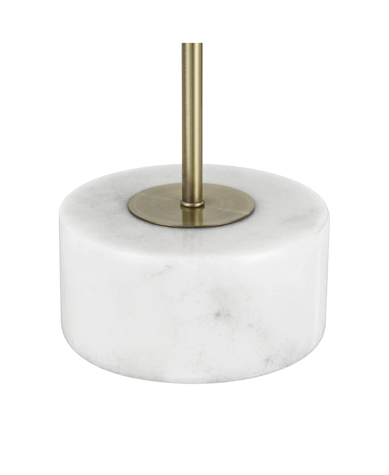 360 Lighting Bella 24 1/2" High Brass and Marble Arc Table Lamp with Dimmer