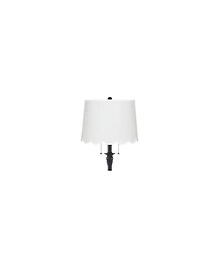 360 Lighting Dyna 58" High Scalloped Shade 2-Light Floor Lamp