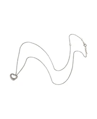 Pre-Owned Tiffany & Co Platinum Diamond Elsa Peretti Open Heart Pendant