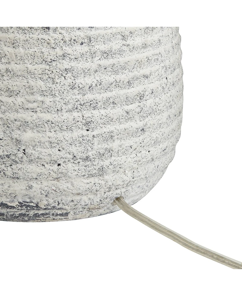 360 Lighting 23" High Small Mid Century Modern Accent Table Lamp Handcrafted Sandstone Finish Ceramic Living Room Colors May Vary