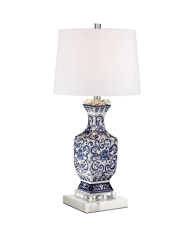 Barnes and Ivy Iris 28" Tall Asian Inspired Table Lamp